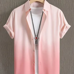 Set of 5 Stylish 3D Digital Print Striped Men'S T-Shirts