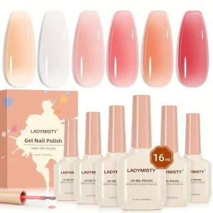 Visuatia Long-Lasting LED Gel Nail Polish - Deep Burgundy Red, No Odor & Formaldehyde-Free Formula, /LED Lamp Cured, Glossy Finish for Salon & Home Manicure/Pedicure - Professional Nail Polish for Everyday & Special Events, Pedicure Product