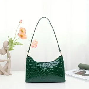 Elegant Floral Embroidered Handbag for Wo, Fashionable Shoulder Handbag with Zipper Closure, Polyester Lined, Paint Detail
