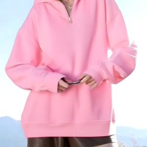 Women's Leopard Print Hoodie - Casual, Long Sleeve, Loose Fit, Brown & Black, Retro Style for Spring/Summer/Fall