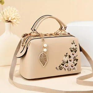 Luxury Patent Leather Women's/Top-Handle Fashionable Vintage Casual Shoulder Hand with Zipper Closure And Polyester
