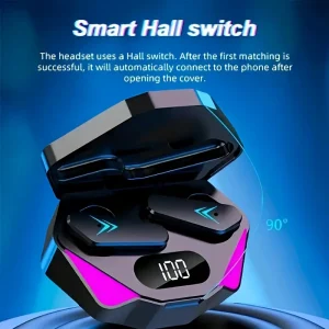 2025 New Style True Wireless Semi In-ear Sports Music Headset Mini Earbuds TWS HIFI Bass Stereo HD Calling Stereo Earphones For Android For Iphone Cellphone Gaming Earpieces Smart Couples Headphones For Halloween Gift